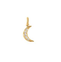 Part of Gigi's Voyage Collection which represents an eclectic mix of symbols collected on her journeys. One of Gigi's newest designs, this 18kt gold crescent moon, encrusted with 5 sparkling diamonds, is the perfect dreamy addition to any jewelry lover's collection. Sold separately from Gigi's pearl of resin necklaces, have fun mixing colors or wear on a simple chain for a minimal look. *Please utilize the drop down feature for product variation and select which metal you would like to purchase. Resin Necklaces, Gold Crescent Moon, Mixing Colors, Simple Chain, Resin Necklace, Moon Charm, Sparkle Diamonds, Jewelry Lover, Crescent Moon