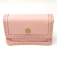 Rare A Mini Robinson Spectator Bag By Tory Burch Gives An Elegant Revamp To The Original Pink Favorite With Beautiful Shades And Ladylike Leather Detailing. * Saffiano Leather With Golden Hardware And Brogue Trim. Fold-Over Flap With Snap Closure. Signature Double-"T" Logo At Front. No Strap Inside, One Zip And Two Open Pockets. Mirror At Flap Underside. Nylon Lining. Can't Fit Most Cell Phones 4 3/8"H X 6 1/4"W X 2"D Italy Good Condition/No Strap. Discoloration To Exterior. Light Wear Through Out. No Strap Included. A Cute Little Mini! Louis Vuitton Favorite Pm, Tory Burch Wallet, Louis Vuitton Pink, Tory Burch Kira, T Logo, Leather Detailing, Tory Burch Robinson, Tory Burch Bag, Mini Wallet