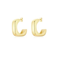 These 32mm square gold hoops are your perfect everyday hoops. The earrings are made of stainless steel with 18k gold plated. The chic and minimalist style fits all occasions from office to date night! ………………………………….D E T A I L S• Materials: Stainless steel, 18k gold plating.• Diameter: 32 mm• This product is hypoallergenic, water and tarnish resistant Gold Square Minimalist Huggie Earrings, Yellow Gold Square Hoop Earrings For Everyday, Modern Square Hoop Earrings For Everyday, Minimalist Square Gold Hoop Earrings, Modern Square Hoop Earrings Tarnish Resistant, Modern Square Yellow Gold Hoop Earrings, Modern Square Tarnish-resistant Hoop Earrings, Chunky Earrings, Gold Hoops