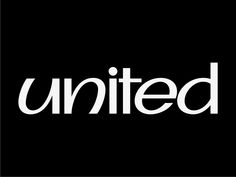 the word united is written in white on a black background