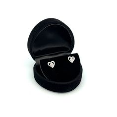 Sterling silver dainty heart earrings with single pink CZ in center that sparkle and shine (6mm) for those girls who love bling! These sweet little earrings come with screw backs so she won't lose them and come packaged in darling gift box!Earrings include an extra hypo-allergenic, anti-tarnish finish to keep your pieces sparkling beautifully for years to come. Little Earrings, Baby Earrings, Cz Stud Earrings, Cz Earrings, Matching Necklaces, Sterling Silver Heart, Gift For Kids, Heart Earrings, Silver Heart