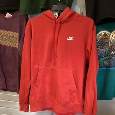 Nike Hoodie Size S
Good Condition 
Size S
23” wide and 25” long 
#nike #vtg #y2k #2980dm Orange Nike Hoodie, Red Nike Hoodie, Adidas Runners, Pink Long Dress, Oh Polly Dresses, Orange Hoodie, Nike Orange, Hoodie Fits, Depop Vintage