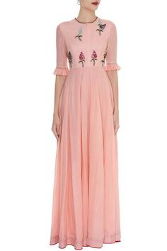 Shop for Desert Shine by Sulochana Jangir Pink Floral Buta Embroidered Maxi Dress for Women Online at Aza Fashions Pink Floral Embroidery Floor-length Maxi Dress, Pink Floral Embroidered Floor-length Dress, Pink Floor-length Dress With Floral Embroidery, Summer Floor-length Gown With Floral Embroidery, Pink Floral Embroidery Floor-length Dress, Floor-length Floral Embroidered Summer Gown, Elegant Pink Floral Embroidered Maxi Dress, Elegant Pink Maxi Dress With Floral Embroidery, Summer Floral Embroidery Floor-length Gown