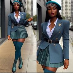 Women Barbers Outfits, Casual Chic Outfit Ideas, Colorful Outfits Black Women, Blazer Looks For Women, Outfit Ideas For Photoshoot, Fashion Design Outfits, Fad Fashion, Blazers Outfits, Nyfw Outfits