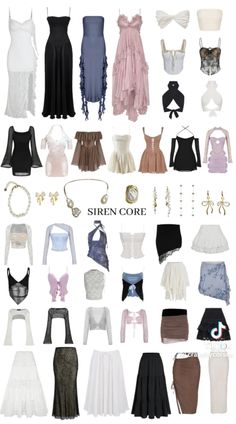 Siren Core Outfits, Siren Core, Core Outfits, Skirt Ideas, Swaggy Outfits, Cute Simple Outfits, Clothes And Accessories, Girly Outfits, Looks Style