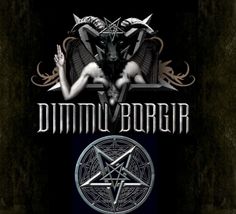 the cover to dimmu bori's album, which features an image of a demon