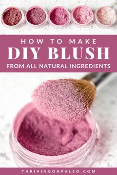 How To Make Your Own Makeup, How To Make Blush, Diy Face Powder Recipes, Homemade Blush Powder, Blush Diy Make Up, Diy Blush Cream, Diy Blush, Diy Natural Blush, Diy Creme Blush