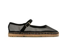 Womens - Miramar Espadrille - Black Black Closed Toe Straw Espadrilles, Summer Slip-on Sandals With Contrast Sole, Black Closed-toe Straw Espadrilles, Chic Natural Espadrilles For Beach Season, Slip-on Sandals With Contrast Sole For Spring, Spring Slip-on Sandals With Contrast Sole, Chic Natural Espadrilles With Textured Sole, Black Summer Espadrilles With Woven Sole, Everyday Summer Sandals With Woven Sole