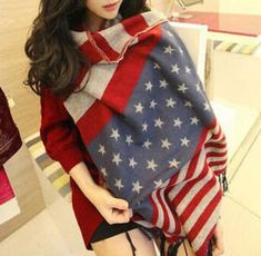 American Flag scarf, Vintage American Flag shawl, Vintage American Flag Scarf, Vintage American Flag Scarf Lady shawl (76X31 inch) Material: premium viscose Size:78.7X31.5 inch or 200X80 cm Style this oversized patriotic scarf easy in the winter and going into all seasons Unique retro design to do the old, the US national flag printed patterns, fashion style, patriotic flag scarf / shawl LUXURIOUS MATERIAL - Our 78.7 inches x 31.5 inches scarves are made with 100% high quality premium viscose, w Red Shawl Wrap For Winter, Red Shawl Scarf For Winter, Red Shawl Scarves For Fall, Red One Size Shawl Scarf, Red Shawl Scarf One Size, American Flag Scarf, Male Sweaters, Scarf Trends, Vintage American Flag