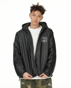 New Arrival Jackets From Mr. Nearly • Shop Innovative Fashion Styles From Asia - - #streetwear #streetfashion #outfitinspo #menswear #undergroundbrands Hooded Jacket, Sports, Black