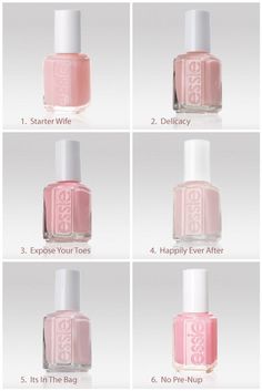 Nail Polish Color Names, Sally Nails, Wedding Pedicure, Wedding Nail Polish, Pink Wedding Nails, Pink Nail Colors, Milky Nails, Light Pink Nails