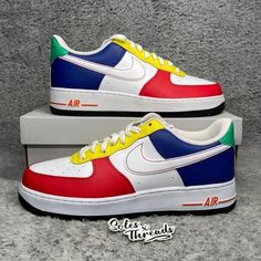 Item: Nike Air Force 1 Low '07 Lv8 Men Red Blue Yellow White Sneakers Style Code: Fn6840-657 Condition: 100% Authentic. Brand New Never Worn. Box Included Color: White/Red/Green/Yellow Seller Notes: -100% Trusted Seller. Your Satisfaction Is Very Important To Me! -Orders Before 8am Pst Will Ship Out Same Day; Orders After 8am Pst Will Ship Out Next Business Day, Guaranteed!(Special Requests Available, Please Ask!) -Shipping From California -Bundles Available!!! -All Sales Are Considered Final. U Nike Multicolor Custom Sneakers For Streetwear, Multicolor Nike Air Force 1 For Streetwear, Multicolor Nike Air Force 1 For Sports, Nike Air Force 1 Multicolor Sporty, Nike Air Force 1 Multicolor Sporty Sneakers, Nike Air Force 1 Multicolor Sporty Shoes, Sporty Multicolor Nike Air Force 1, Yellow Low-top Color Block Sneakers, Low-top Color Block Sneakers For Streetwear