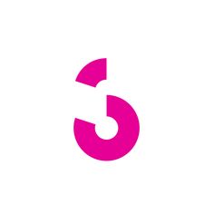 the letter c is made up of pink and white letters, which appear to be intertwined