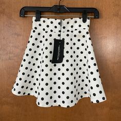 Pretty Little Thing Polka Dot Scuba Mini Skirt Spring Polka Dot Mini Skirt, Fitted Polka Dot Mini Skirt, Fitted Polka Dot Mini Skirt For Spring, Chic Polka Dot Mini Skirt, Casual Polka Dot Skirt For Party, Plaid Tennis Skirt, Y2k Mini Skirt, Pink Mini Skirt, Crop Top Set