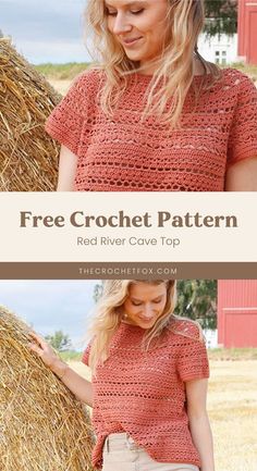 the free crochet top pattern is easy to make