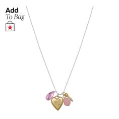 in stock Trendy Valentine's Day Charm Necklace, Trendy Heart Charm Necklace For Everyday, Trendy Heart Charm Necklaces For Everyday, Trendy Everyday Heart Charm Necklace, Heart-shaped Charm Necklaces With Removable Charms, Elegant Heart Necklace With Removable Charms, Trendy Heart Charm Necklace For Mother's Day, Heart And Key Necklace, Heart And Key