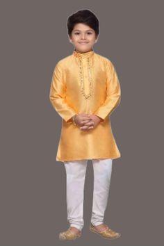 Awesome! Amazing! Our latest arrival. Kids Boys Kurta Pajama Golden yellow Kurta Kids 1-14yrs Dress Readymade Ethnic Party Wear Festive Wear free shipping at $35.99. #IndianKurtaPajama #KidsBoysKurta #TraditionalWedding #ReadymadeDress #IndianPartyWear #FestiveWear #BoysKurtaPajama #SpecialOccasions #EmbroideryCollar #IndianBoysDress Yellow Kurta For Festive Occasion And Eid, Yellow Festive Kurta For Eid, Festive Yellow Kurta For Eid, Yellow Dress For Eid Celebration, Yellow Dresses For Eid Celebrations, Yellow Dress For Diwali Celebration, Yellow Festive Kurta For Festivals, Yellow Dabka Traditional Wear For Eid, Yellow Straight Kurta For Festive Season