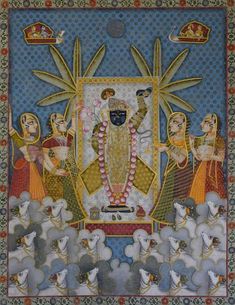 Shrinathji Paintings, Paintings Krishna, Spiritual Paintings, Shree Krishna, Beautiful Rose Flowers