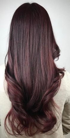 20 Magical Mahogany Hair Color Ideas Plum Brown Hair Color, Plum Burgundy Hair, Mahogany Hair Color, Mahogany Brown Hair, Burgundy Hair Dye, Brown Hair Color Shades, Hair Color Mahogany, Mahogany Hair, Hair Color Pictures