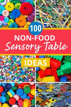 the top ten non - food sensory table ideas