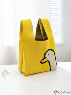 Bird in Bag - Womens Casual Coachella Bag with Cartoon Animal Pattern Animal Design Satchel Shoulder Bag For Shopping, Rectangular Shoulder Bag With Animal Design For Shopping, Animal Design Shoulder Bag For Daily Use, Cute Rectangular Shoulder Bag For Errands, Cute Shoulder Bag With Animal Design For Daily Use, Cute Animal Design Shoulder Bag For Daily Use, Rectangular Bag With Animal Design For Daily Use, Rectangular Bags With Animal Design For Daily Use, Rectangular Animal Design Bag For Daily Use