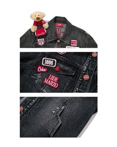 13DE MARZO x Coca-Cola Bear Denim Jacket Washed Black Size Chart ( in CM ) Chest Shoulder Length S 112 48.8 67 M 116 50.2 69 L 122 52.3 72 Coca Cola Bear, Happy Winter, Clothing Men, Women Jacket, Men Clothing, Shoulder Length, Clothing Women, Coca Cola, Women Clothing