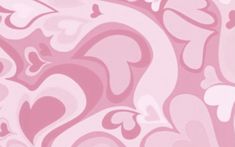 an abstract pink background with hearts and swirls