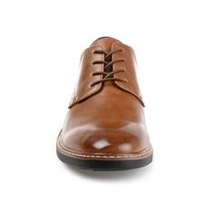 The dapper details on the Irwin derby by Vance Co. leave an impression. The uppers of this business casual derby are made of soft vegan leather and a traditional lace-up fastening. The design is grounded by an extremely supportive 6 mm Tru Comfort Foam footbed and a sturdy rubber sole. At Vance Co. our goal is to bring you shoes that will add texture and style to any outfit and give you that added confidence with every step you take. Brown Dress Shoes, Every Step You Take, Dress Shoe, Business Casual, Derby, Rubber Sole, Vegan Leather, Dress Shoes, Lace Up