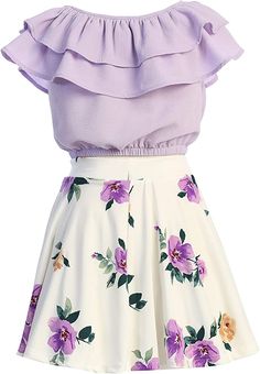 Cropped Top With Skirt, Skirt And Top For Girl, Crop Tops For Girls Stylish, Tops Designs For Kids, Girls Skirt Top Designs, Dresses For 12 Year Girl, Kids Skirt Top Designs, Crop Top For Girls Stylish, Kids Top Designs