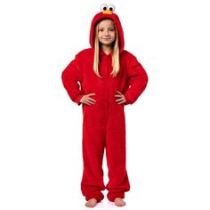 Made from soft and plush fabric, this union suit wraps you or your little one in warmth and comfort, providing an experience akin to a gentle hug from Elmo himself. The union suit has a zip-up zipper on the front for easy access, and a soft hood, and the whole pajama is made of an ultra-soft 100% polyester fabric blend with a plush feel. The Oscar the Grouch pants have a satin plush feel. Wash cold and tumble low to maintain the soft, plush feel of the fabric for time and time again wear. The un Pajama Outfit, Union Suit, Oscar The Grouch, One Piece Clothing, Mens Pajamas Set, Halloween Costume Shop, Fleece Pajamas, One Piece Pajamas, Boys Pajamas