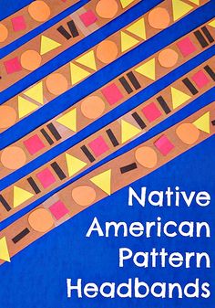 an advertisement for native american pattern headbands