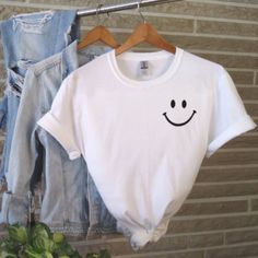 Smiley Face Sweatshirt Happy Face Shirt, Smiley Shirt, Smiley Face Sweatshirt, Smiley Face Tee, Smiley Face Tshirt, Happy Shirt, Harley Davidson Tee, White Tee Shirts, Inspirational Shirt