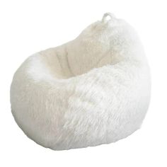 47610721894568|47610721927336|47610721960104 White Cozy Chair, Living Room Statement Piece, Chaise Lounge Living Room, Fluffy Sofa, Faux Fur Bean Bag, Relaxing Living Room, Bean Bag Couch, Single Seat Sofa, White Patio