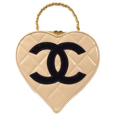 Chanel Heart Vanity Chain Handbag Beige Engraved / Number 33***** Pocket Outside: - Inside: Pocket*1 Size(Inch) W 9.1 " x H 8.1 " x D 2.8 " Handle Drop. 3.5 " Size(cm) W 23.0 x H 20.5 x D 7.0 cm Handle Drop. 9.0 cm Color / Material Black, Beige / Patent leather, Lambskin Accessory Serial Sticker, ity Card SKU Number 67762 Damage Outside Good condition Handle and Patent leather has dirt and discoloration. Inside Good condition Minor dirt Other - Smell - Heart Vanity, Light Pink Heart, Yellow Handbag, Chain Handbag, Shopping Chanel, Cool Stuff, Mode Vintage, D 2, Black Patent Leather