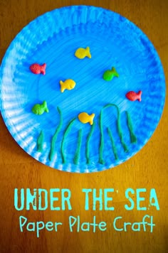 under the sea paper plate craft for kids