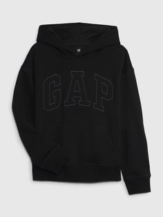 Soft knit cotton-blend hoodie.  Hooded neckline.  Long sleeves with banded cuffs.  Gap arch logo at front.  Front kanga pocket.  Banded hem.  Straight, easy fit.  Hits at the hip. Cute Gap Hoodie, Black Gap Hoodie Outfit, Gap Hoodie Aesthetic, Where To Get Hoodies, Red Gap Hoodie, Black Gap Hoodie, Brown Gap Hoodie, Pink Gap Hoodie, Gap Clothes