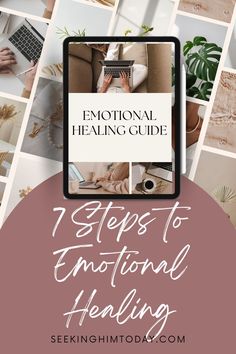 Learn Emotional Healing In 7 Steps. These seven steps to emotional healing lead to wellness, a healthy lifestyle, personal development, healing, and inner peace. Learn more about emotional wellness and personal development on the blog at www.seekinghimtoday.com/blog Personal Development Plan Example, Healing Guide, Finding Jesus, Personal Development Plan, Soul Healing, Inner Healing