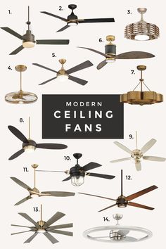 modern ceiling fans with the words modern ceiling fans above them and below it is an image of