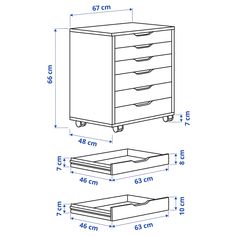 an image of a drawer with measurements for the bottom and bottom drawers on each side