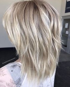 Medium Shag Haircuts For Gray Hair, Mid Length Hairstyles Blonde, Modern Layers Medium Hair, Shoulder Length Layered Shag Hairstyles, Blonde Lob With Layers, Choppy Shag Hairstyles Medium Straight, Razored Bob Haircut Choppy Layers Medium, Super Choppy Medium Hair, Shag For Fine Hair Over 50