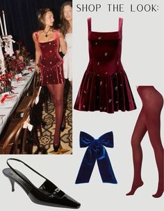 Night Out Christmas Outfit, Sparkle Christmas Outfit, Fancy Christmas Outfit Classy, Cool Girl Holiday Outfit, Glam Christmas Outfit, Cool Girl Christmas Outfit, Red Dress Holiday Outfit, Holiday Party Outfit Aesthetic, Holiday Dress Aesthetic