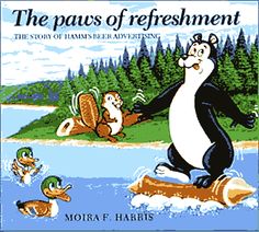 the paws of refreshment book cover with an image of a penguin and other animals