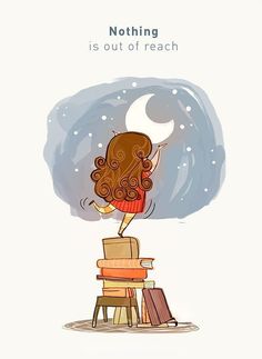 A Girl, The Moon, A Woman, Moon, Books