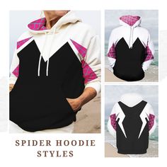 Embrace Your Inner Superhero with the Pink Spider Hoodie: A Fusion of Style and Comfort Unleash your inner superhero and embrace the vibrant energy of the Pink Spider Hoodie, a fashion statement that embodies both style and comfort. Crafted with meticulous attention to detail, this hoodie captures the essence of the iconic Spider Gwen character, bringing her captivating presence to life. A Unique Blend of Comfort and Durability: - Experience the ultimate in comfort with our premium-quality hoodi Ghost Spider Hoodie, Ghost Spider Costume, Pink Spider Hoodie, Spider Girl Costume, Pink Spider, Spider Hoodie, Spider Costume, Ghost Spider, Spider Girl