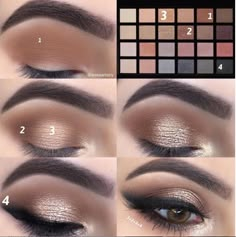 Eyeshadow Pictorial, Revolution Eyeshadow, Eyeshadow Tips, Apply Eyeshadow, Smokey Eyeliner, Makeup Tutorial Step By Step, Organic Facial, Makeup Tutorial Eyeshadow, Eye Makeup Steps