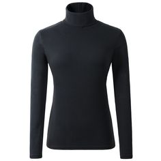 a women's black turtle neck sweater