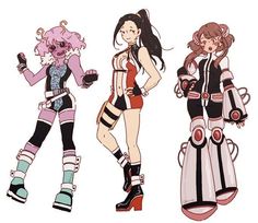 Mha Character Redesign, Mina Ashido Hero Costume Redesign, Mha Hero Costume Redesigns, Mha Suit Ideas, Hero Suit Design Female Bnha, Hero Outfits Design Female, Mha Redesigns, Mha Hero Costumes Ideas, Hero Suit Design