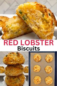 Homemade Copycat Red Lobster Biscuits are so easy to make using 8 simple ingredients that bake into those famous, deliciously addictive cheesy, garlicky, buttery bites of bliss. These Cheddar Bay drop-style biscuits are made from scratch in under 15 minutes and taste much better than any store-bought mix. Lobster Biscuit Recipe, Copycat Red Lobster Biscuits, Copycat Red Lobster, Lobster Biscuits, Easy Biscuits, Red Lobster Biscuits, Healthy Low Fat Recipes, Low Carb Biscuit, Easy Steak