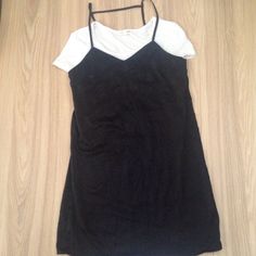 Black Satin Like Material. Bought This On Another App But Didn't Like The Fit ( Too Small ). Shirt Not Included, Comes With Tags. This Could Definitely Fit With The 90s Aesthetic That's Going On. **Measurements: 28 Inches In Length, 33 Inches If You Include The Straps. The Chest Is 32 And The Dress Is A Loose Fit. Likely Works Best With Someone Ranging From 2 To 4 In Dress Sizes As Opposed To A Size 8. H&m Black V-neck Mini Dress, H&m Black Mini Dress For Day Out, H&m Black Short Sleeve Mini Dress, Dress H&m, 90s Aesthetic, Satin Slip, Satin Slip Dress, Size 8 Dress, H M Dresses