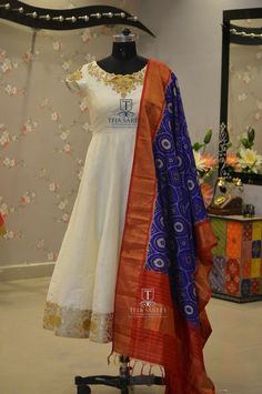 Pattu Frocks, Dupatta Styling, Indian Wardrobe, Frock Models, Long Suit, Anarkali Dresses, Choli Dress, Lakshmi Devi